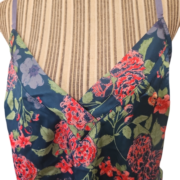 Free People Intimately Women Multicolor Flower Spaghetti straps  Tank top Size S - Picture 9 of 12